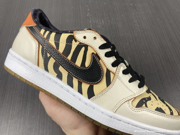 Official Maikesneakers Tiger Year OG of Low the Air DH6932-100 Jordan 1 0731